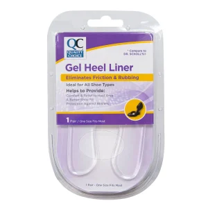 QC Clear Gel Heel Liners Women