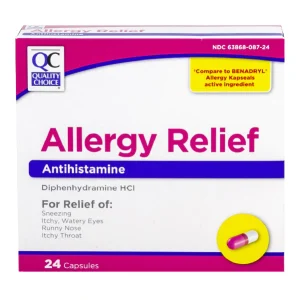 QC Allergy Relief Capsules 24 ct