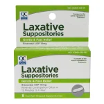 Laxative Gentle Bisacodyl Suppositories 8 ct