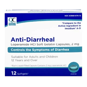 QC Anti-Diarrheal 2mg Softgels 12ct