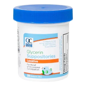 QC Glycerin Suppository Infant 25ct