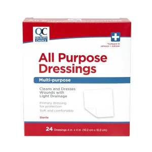 QC All Purpose Dressing 4x4 inch 25 ct