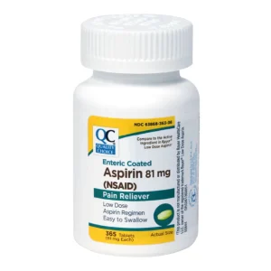 QC Aspirin 81mg Tabs Low Dose 365 ct