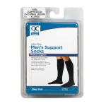 QC Compression Mens Socks 20-30 Medium Black
