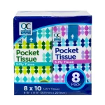 QC Pocket Pack Tissue 8 ct