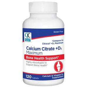 QC Calcium Citrate +D3 120tabs