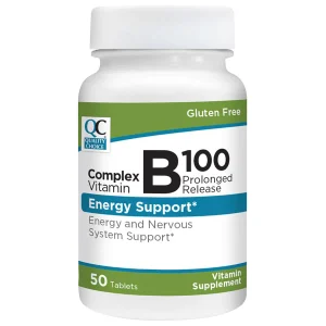 QC Vitamin B-100 Tabs 50ct