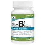 QC Vitamin B1 100mg Tabs 100ct