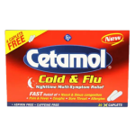 Cetamol Cold & Flu Nighttime Caplets 20ct
