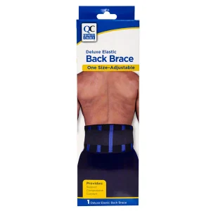 QC Back Brace Deluxe Elastic Adjustable