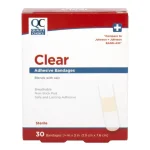 QC Clear Adesive Bandages 30ct