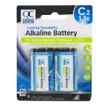 QC Alkaline Battery C 2ct