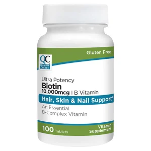 QC Biotin 10,000mg Tabs 100ct