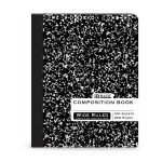 Bazic Wide Rule Black Composition Book 100 sheet
