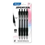 Bazic Spencer Black Pen 4pk