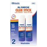 Bazic All Purpose  Glue Stick 0.7 oz  2pk