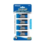 Bazic Oval Two-Tone Vinyl Eraser 4pk