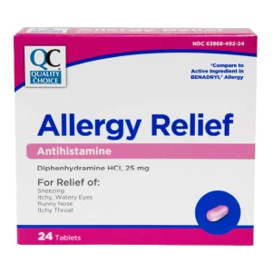 QC Allergy Relief tabs 24ct