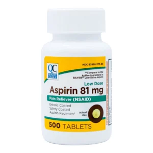 QC Aspirin 81mg 500ct retail