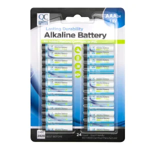 QC Alkaline Battery AAA 24ct