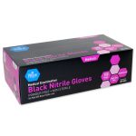 Medipride Black Nitrile Gloves M