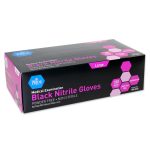 Medipride Black Nitrile Gloves LG