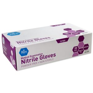 Medipride Blue Nitrile Gloves LG