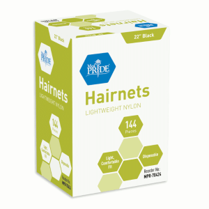 MP Hair Net 22" BLK 144ct